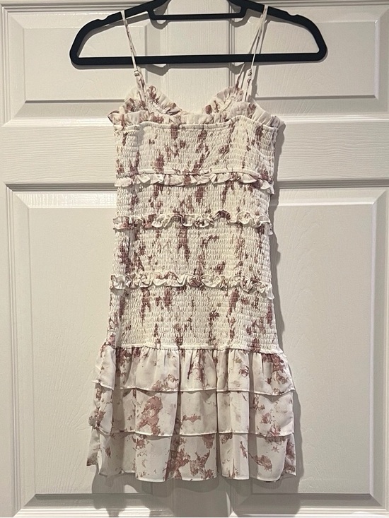 Dresses & Skirts - Smocked Ruffle Tiered Sundress in Cream and Mauve